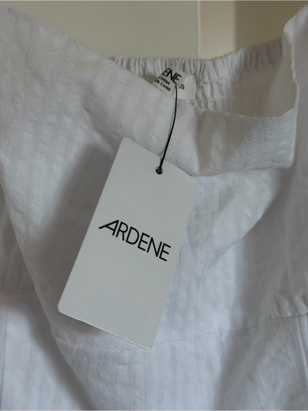 Ardene White Square-Neck Midi A-Line Dress - Picture 5 of 11
